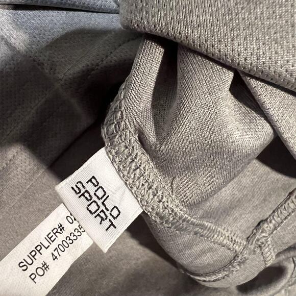 Polo Sport Ralph Lauren Shirt Mens 2XL Gray Performance ThermoVent Athletic Tee - Picture 6 of 8